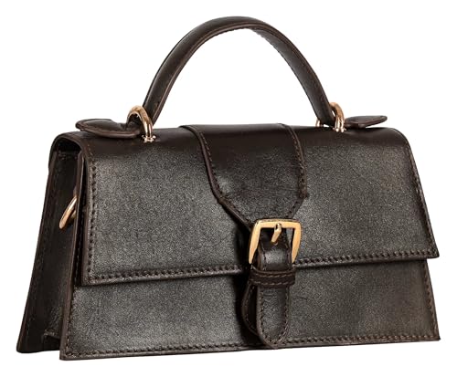 eske Willow Genuine Leather Womens Satchel (Brown)