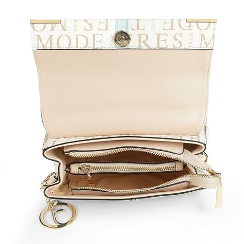 tresmode CALVI Beige Women Vegan Leather Sling Bag