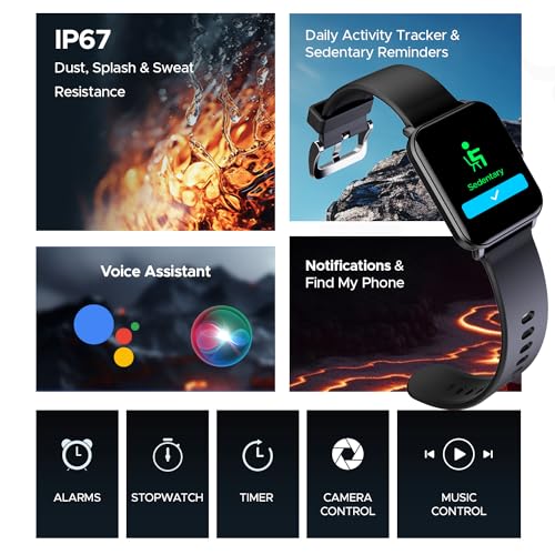 boAt Wave Fury Smart Watch(Active Black)