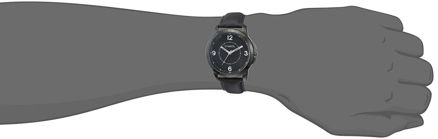 Amazon Brand - Symbol Spring-Summer'21 Analog Black Dial Men's Watch - AZ-SYM-SS21B-23C