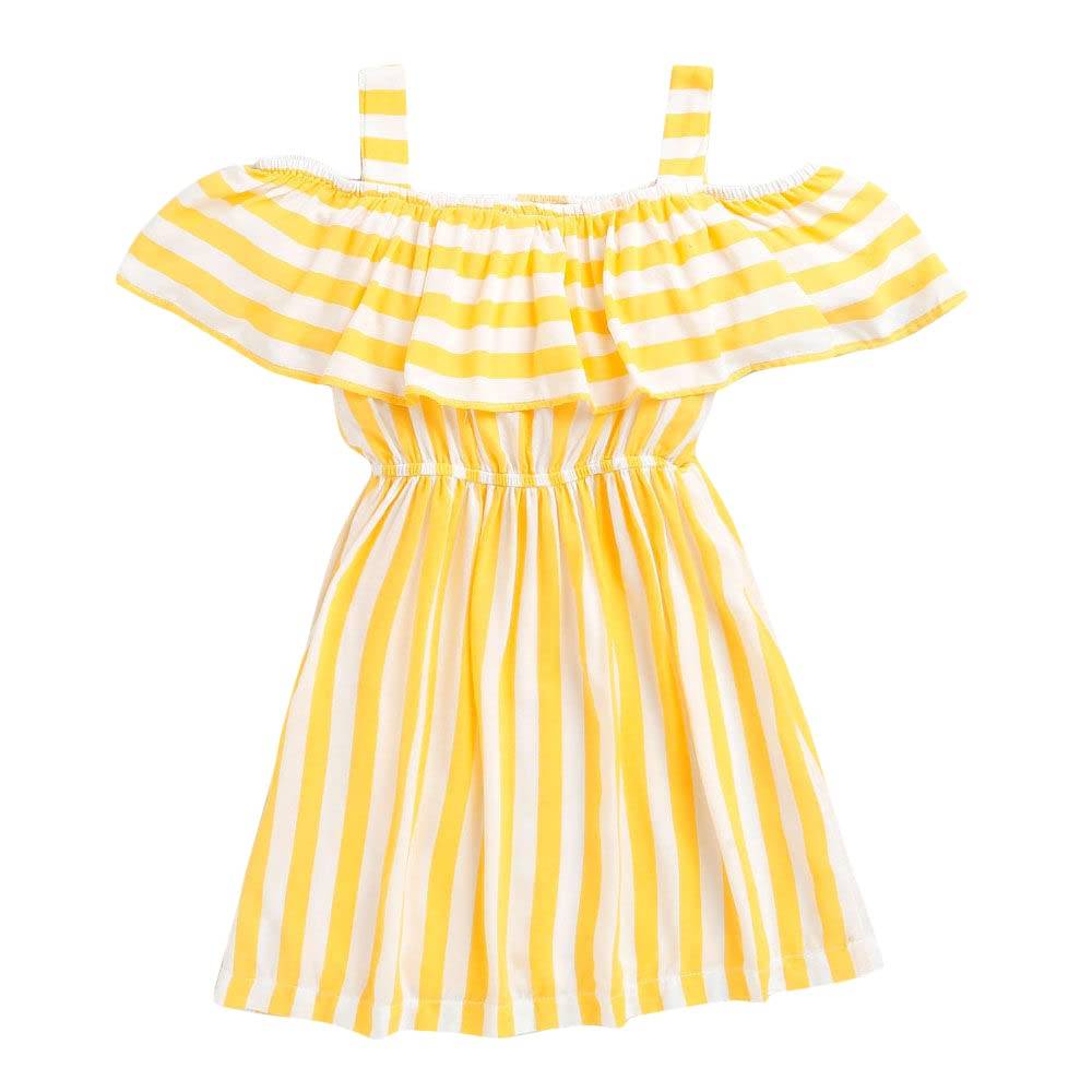 Hopscotch Girls Knee Length Casual Dresses In Multi Color For Ages (10-11 Years)