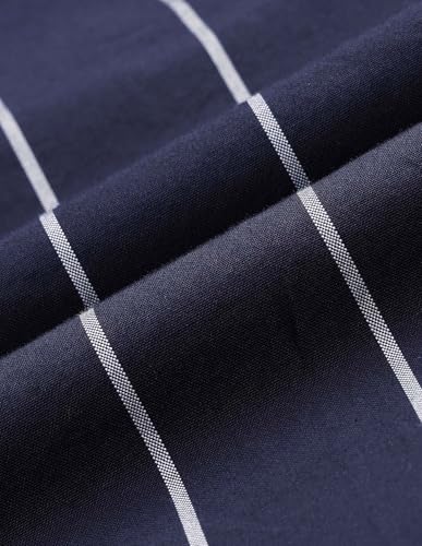 U.S.Polo Association Men's Vertical Striped 135Th Shirt (USSHT3128_Navy_39)