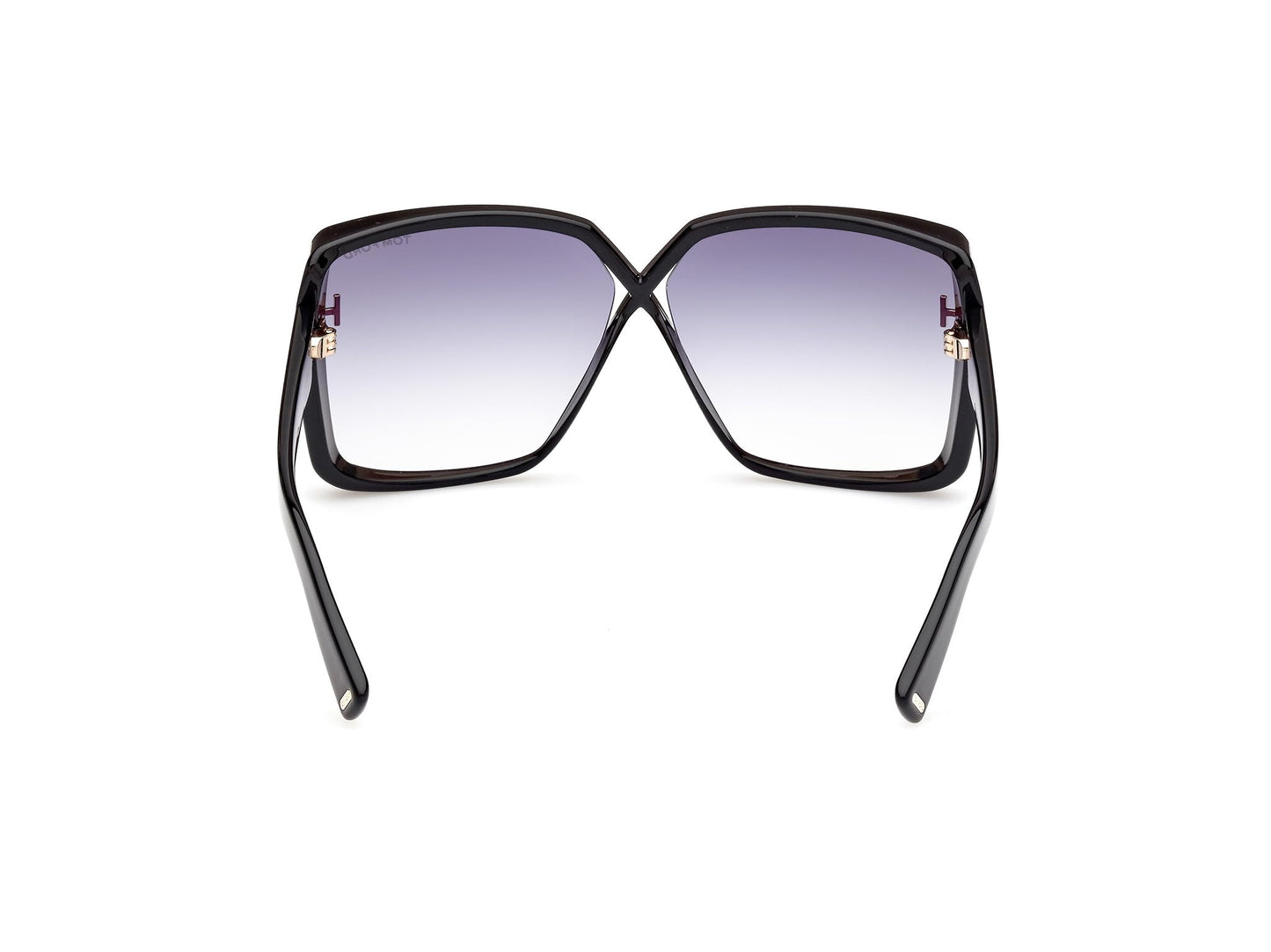 Tom Ford YVONNE FT 1117 Black/Smoke Shaded 63/11/135 Ladies Sunglasses, Black/Smoke Shaded