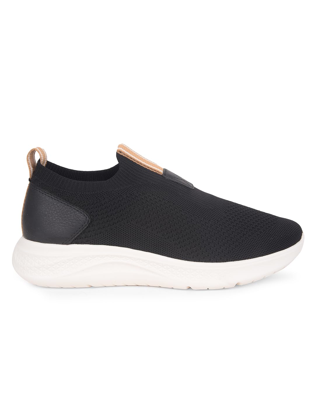 Hush Puppies Elevate Knit Slip Womens Casual Slip-On Shoes in Black (6 UK)