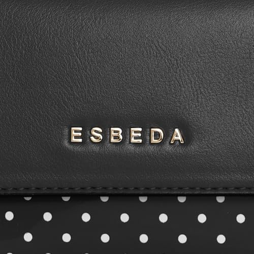 ESBEDA Black Color Candy Dot Shoulder Bag
