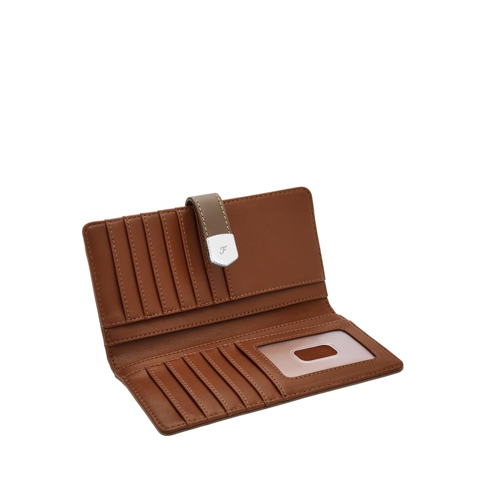 Fossil Womens Leather Lennox Gray Wallet SL10036793