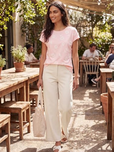 Max Women Embroidered T-Shirt (Pink_XXL)