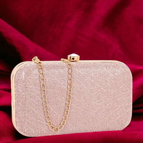 ADISA Constellation formal party clutch with gold chain for women and girls (CL106-PIN)
