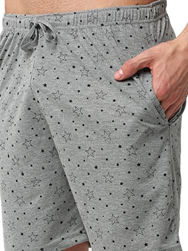 VIMAL JONNEY Cotton Blend Night Suit Co-ord Set for Men with Round Neck Half Sleeve T-Shirt and Short-T_P1NVY_D11_P1MLG_02-M