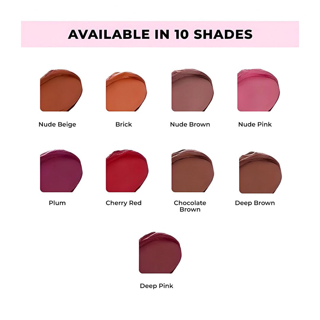 Blur India Mini Call Me Daddy Liquid Lipstick Combo Pack of 2 – Deep Brown & Deep Pink | High Pigment Matte Lipsticks (2.5ml Each)
