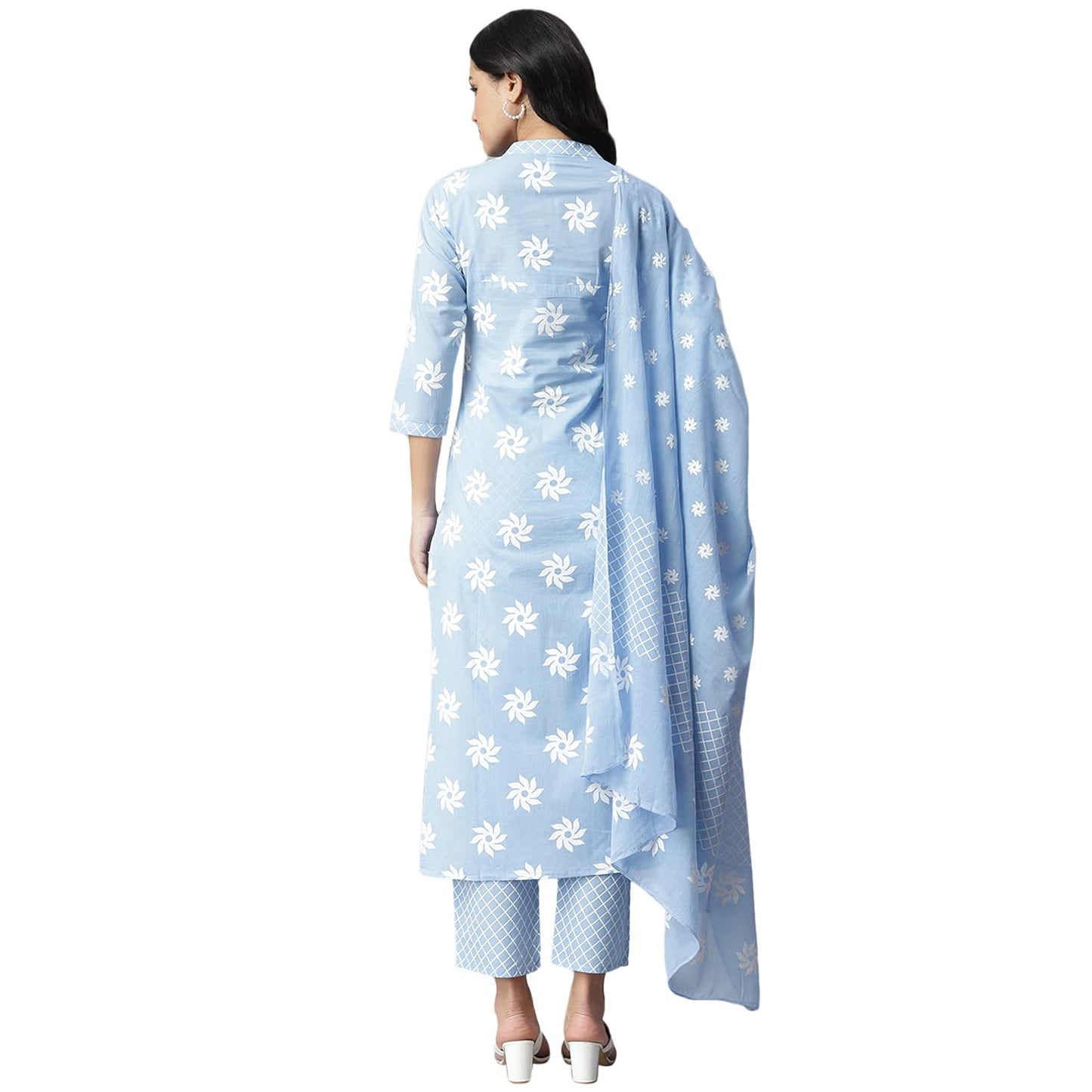 Stylum Women Cotton Kurta Pant with Dupatta Set