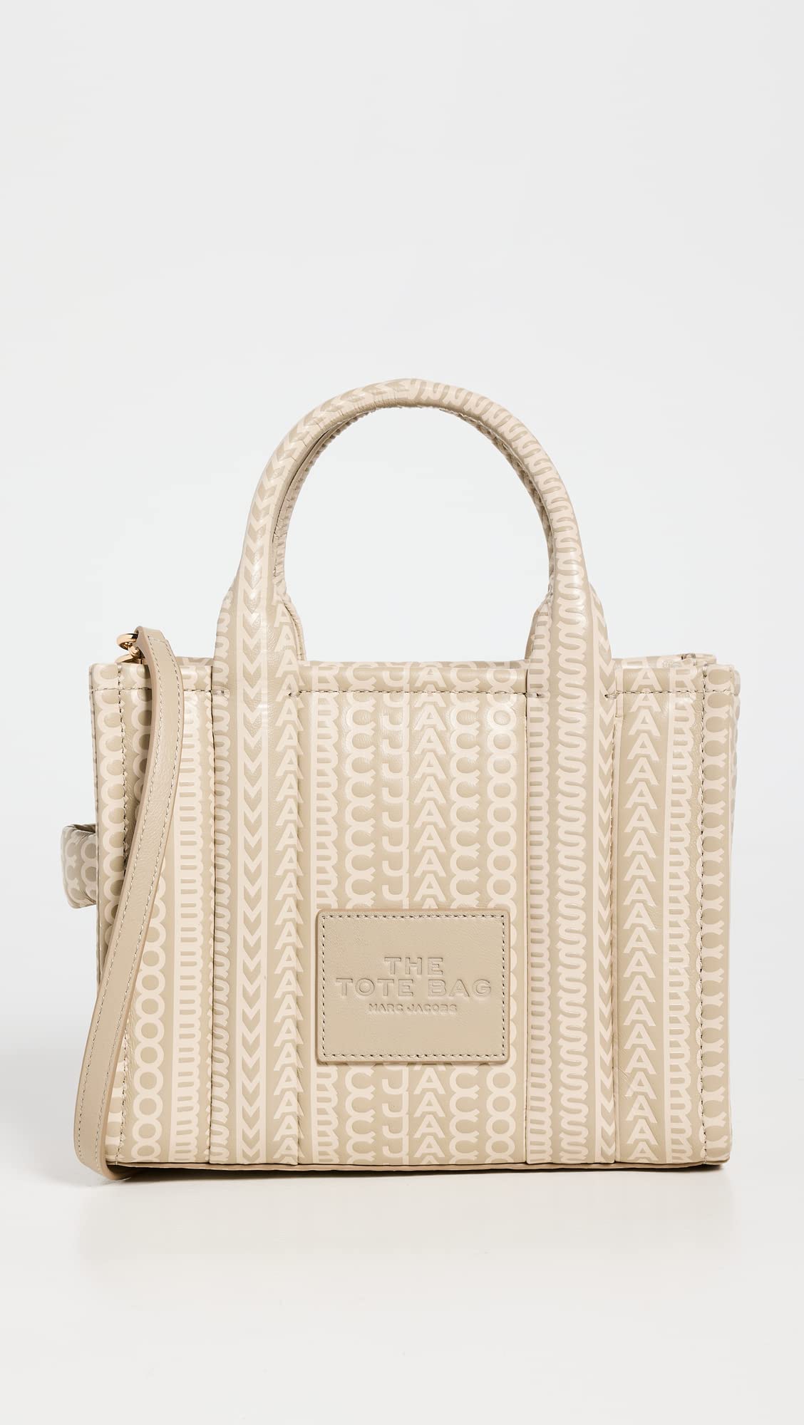 Marc Jacobs Women's The Small Tote, Khaki, Tan, Print, One Size, Khaki, One Size