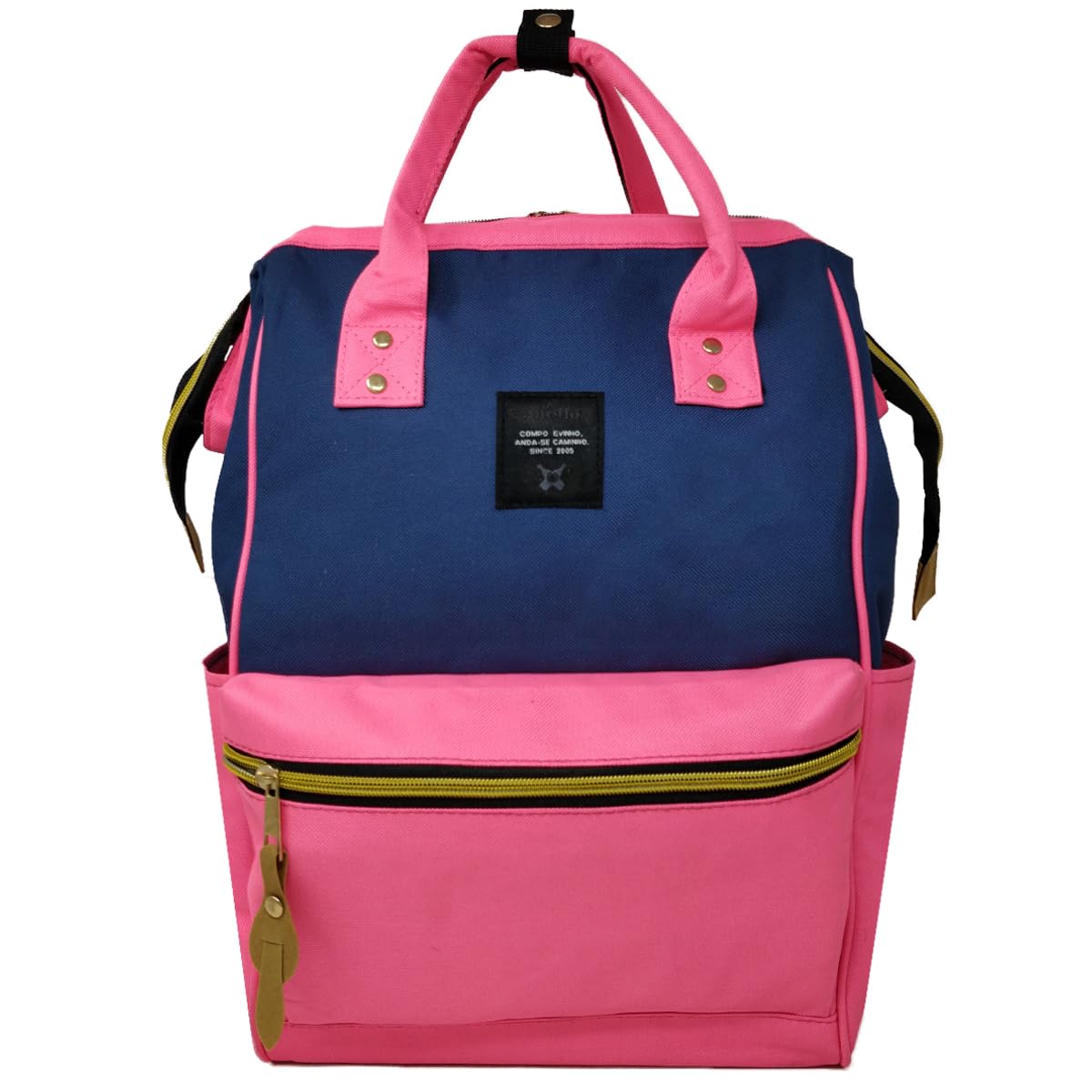 TYPIFY Women Fashion Casual Bag Nylon Shoulder Bag Oxford Clip Handbag Nylon Zipper (Pink)