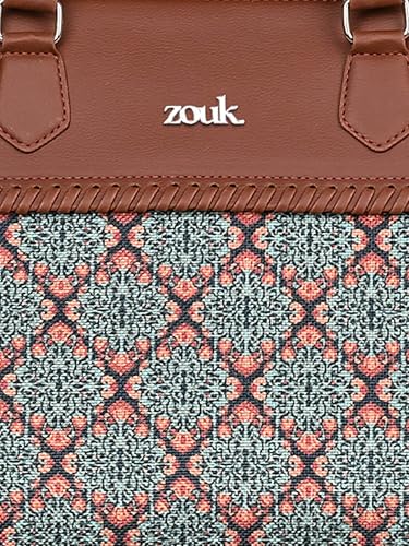 ZOUK Statement Business Bag | Stylish Handbag for Women Office Use | Tote Bags for Woman | Fits 14 Inch Laptop | Water-Resistant | Big Size | Aesthetic Purse | Kolkata Nouveau