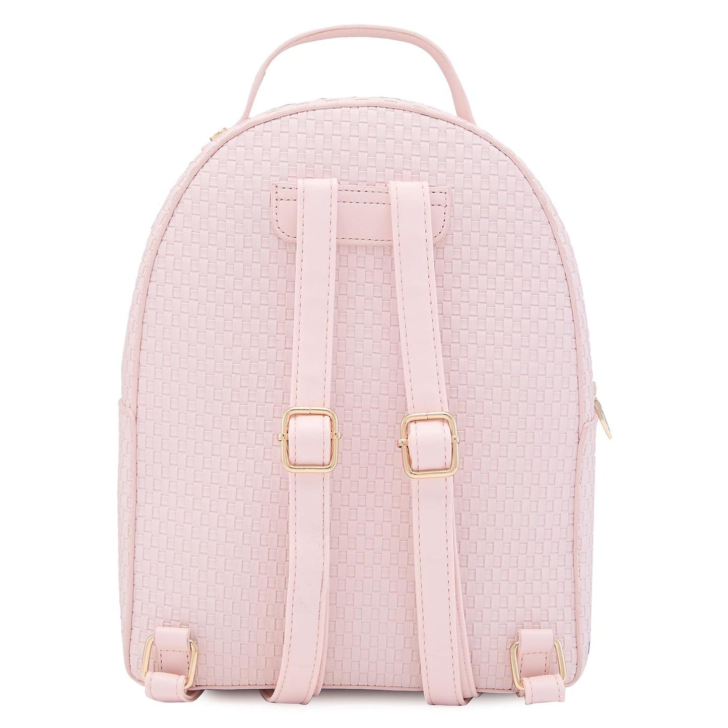 Caprese Riva Casual Backpack, Medium | Fashion Backpack for Women with Adjustable Shoulder Strap & Secure Zip Closure | for Everyday Outings and Travel | Ideal for Students, Professionals (Pink)