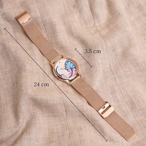 TEAL BY CHUMBAK Round Dial Analog Hand Watch for Women, Gifts for Women/Girls/Ladies, Stylish Fashion Watch for Casual/Work