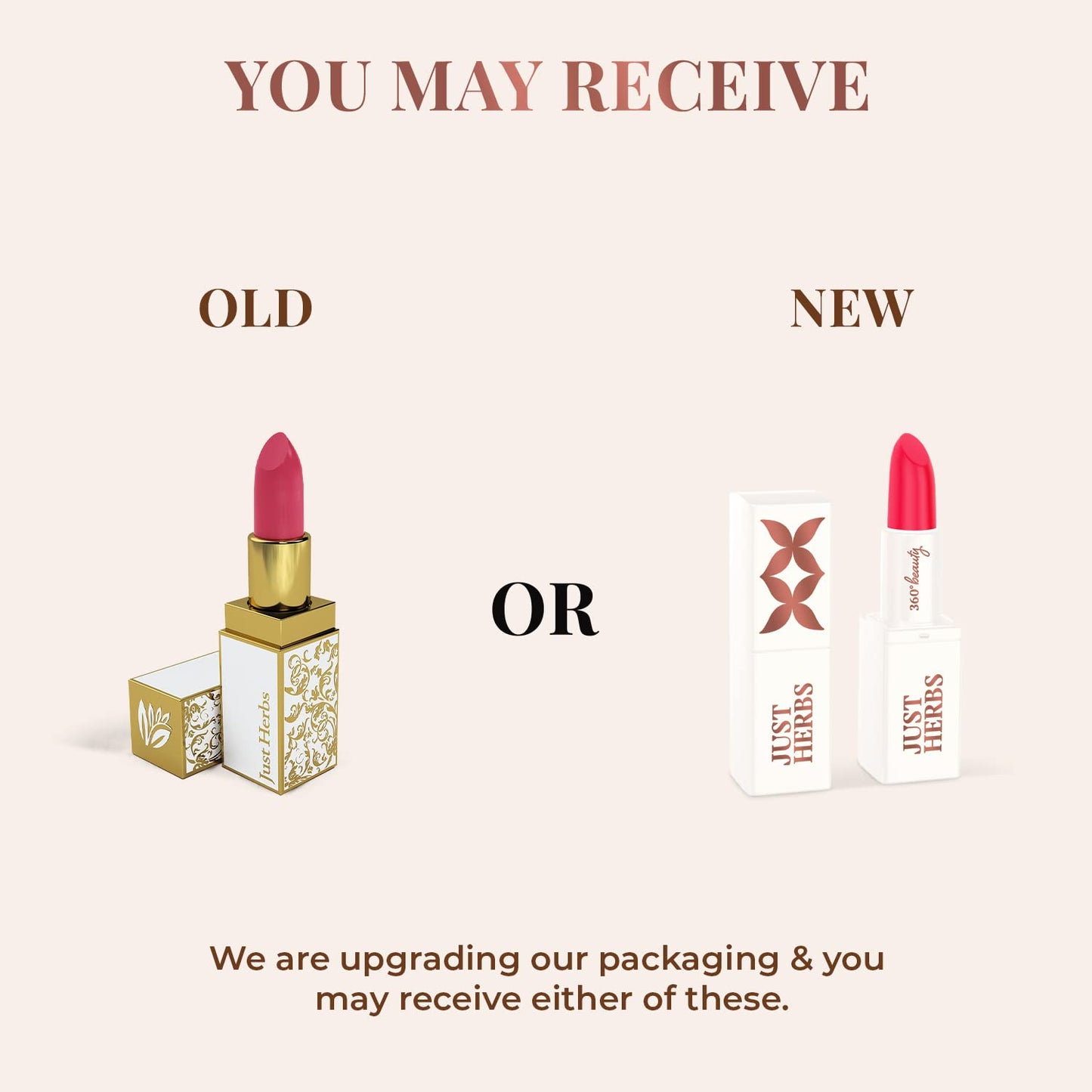 Just Herbs Ayurvedic Creamy Matte Lipstick For Moisturized Lips - Parabens & Chemical Free 06 Burnt Red (Half - Size) 1.8gm