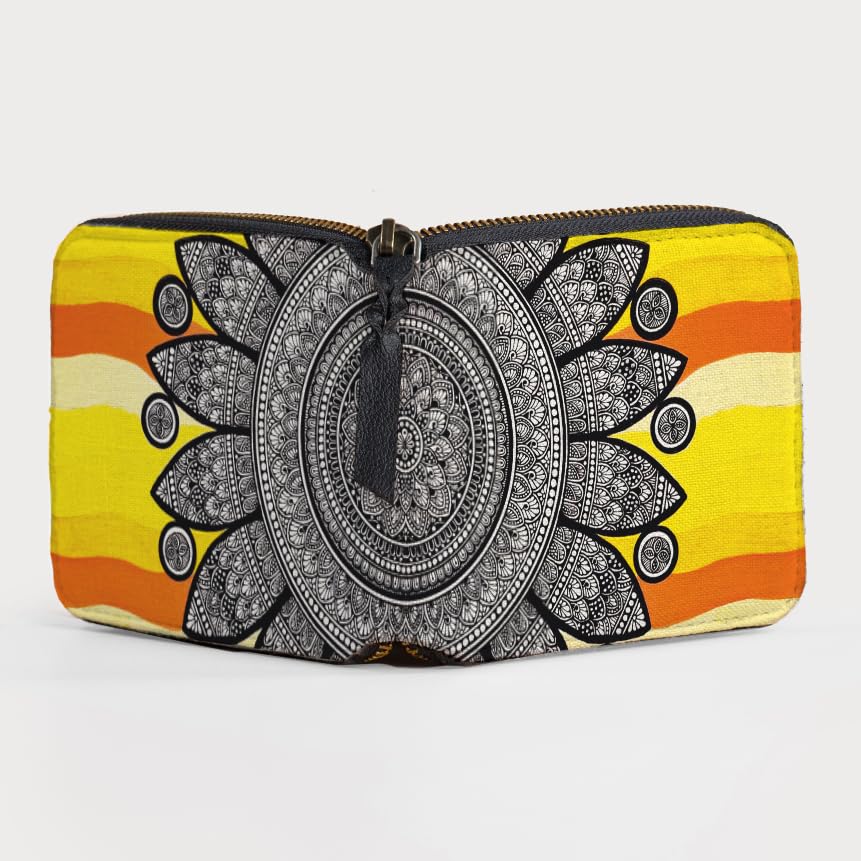 Kalankit Zip Around Wallet for Women | Solid Two Fold Wallet (Multi)