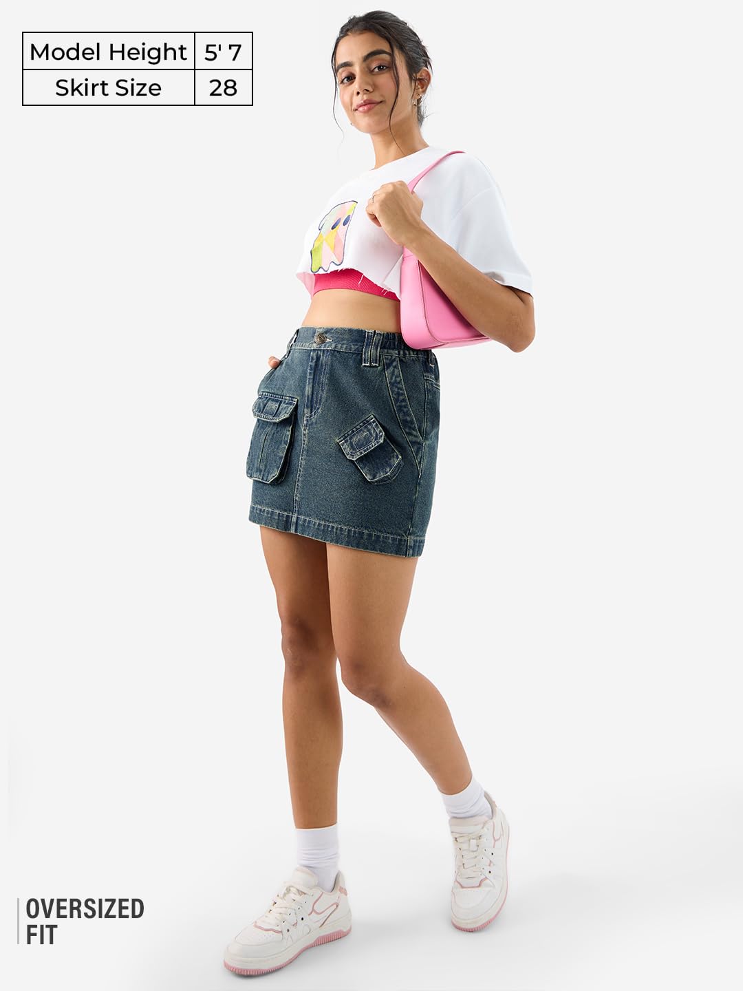 The Souled Store Denim: Classic Blue Women Denim Skirts