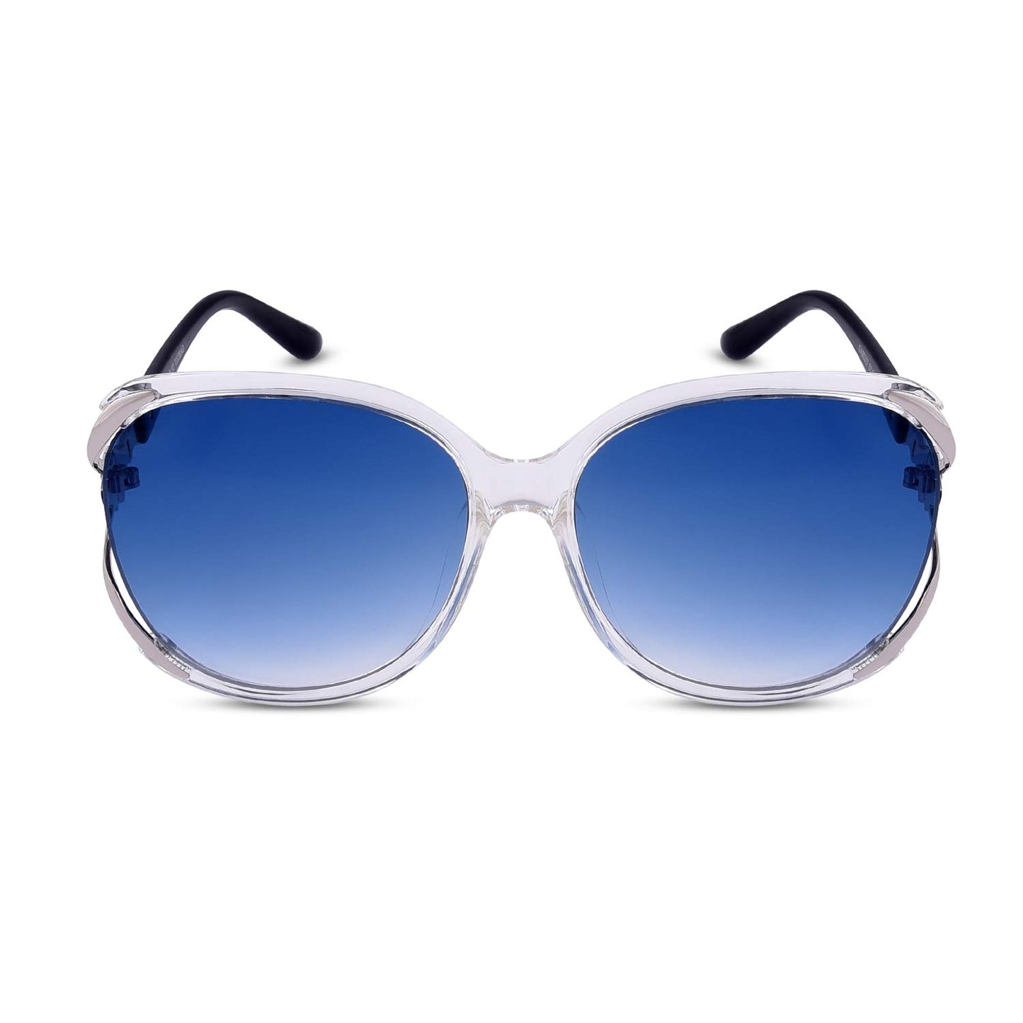 Giordano UV Protected Oversized Women Sunglasses - (61|Blue Lens)