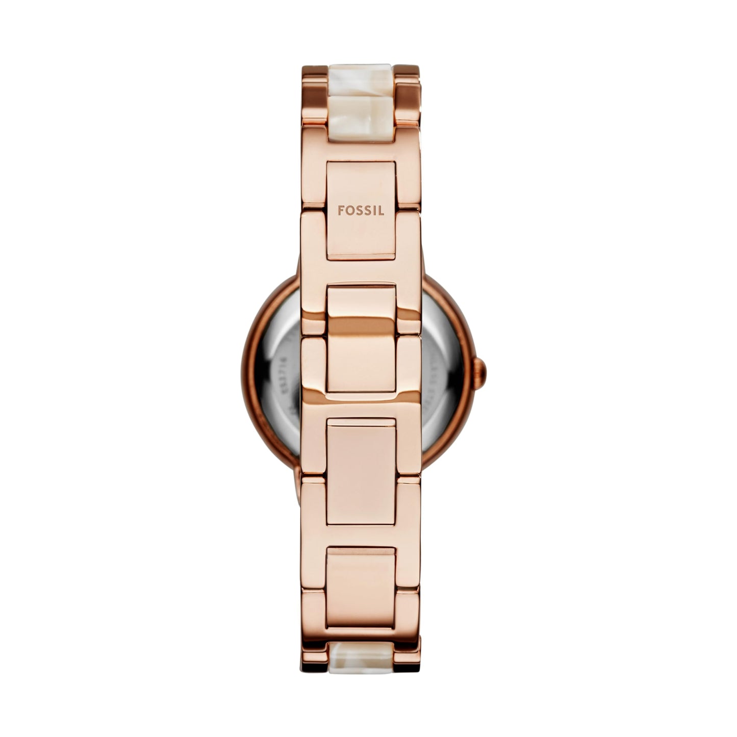 Fossil Women Leather Virginia Analog Mother of Pearl Dial Watch-Es3716, Band Color-Multicolor