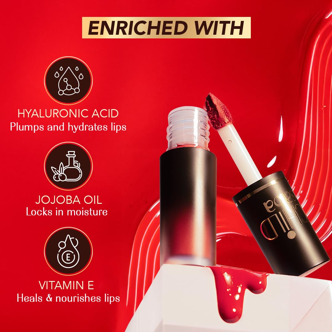 LoveChild Masaba Pocket Liquid Lipstick, Pack of 3 Transfer-Proof, Hydrating Matte Shades with Free Pouch, Hyaluronic Acid, Jojoba Oil & Vitamin E for Long-Lasting, Nourished Lips, Combo 2, 5.4ml
