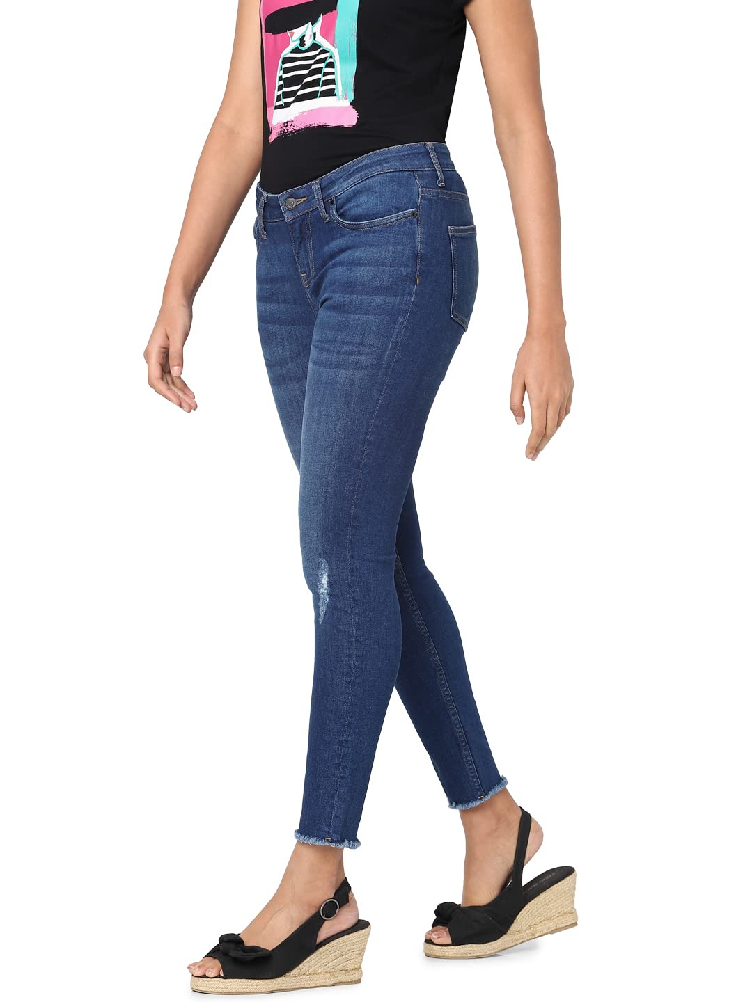 Vero Moda Women's Skinny Jeans (229221501_Dark Blue_31)