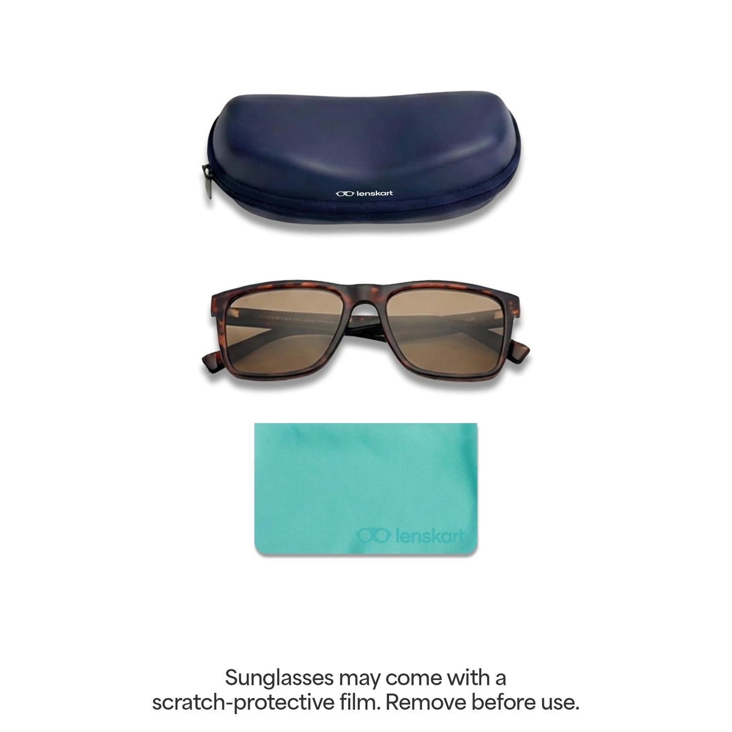 Vincent Chase By Lenskart | Full Rim Square| Polarized Stylish Sunglasses | 100% UV Protected | For Men & Women | VC 5147/P