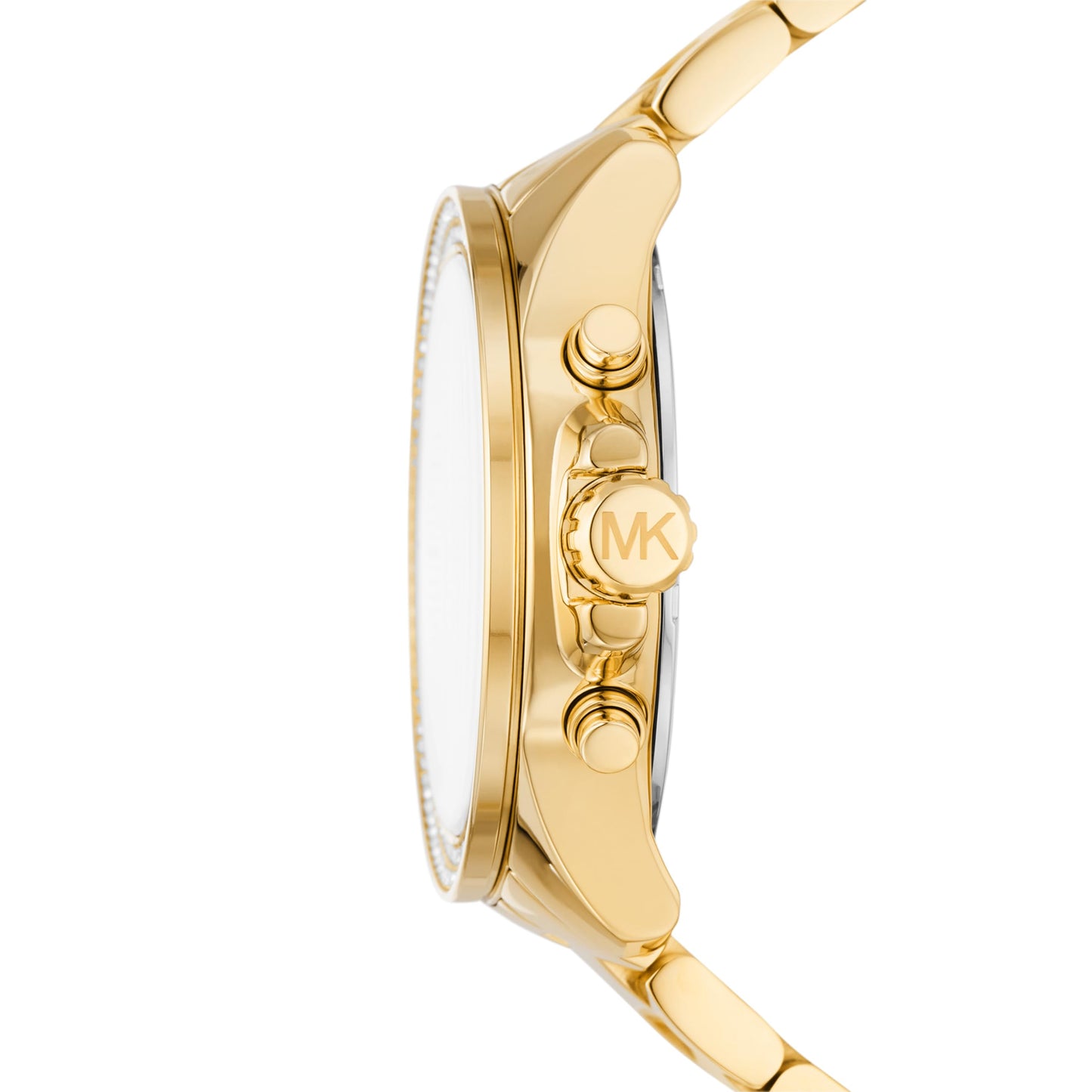 Michael Kors Stainless Steel Analog Gold Dial Women Watch-Mk7428, Gold Band