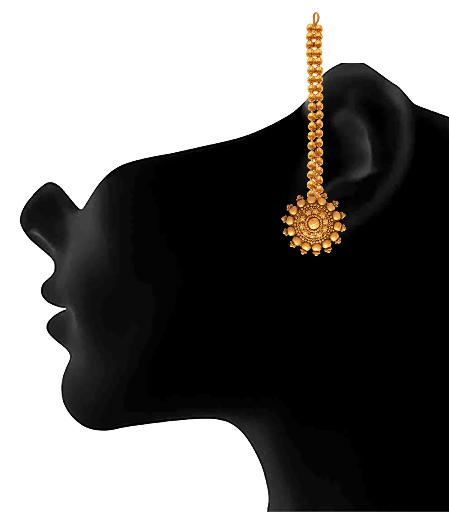 JFL - Jewellery for Less 22k (916) Traditional Gold-plated Copper Earrings for Women & Girls, Gold,Valentine