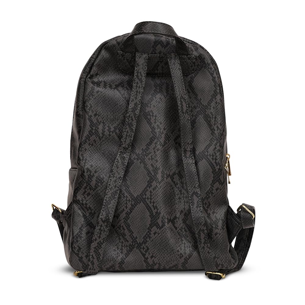 Caprese Cosmos Fashion Backpack for Women (Medium, Grey)