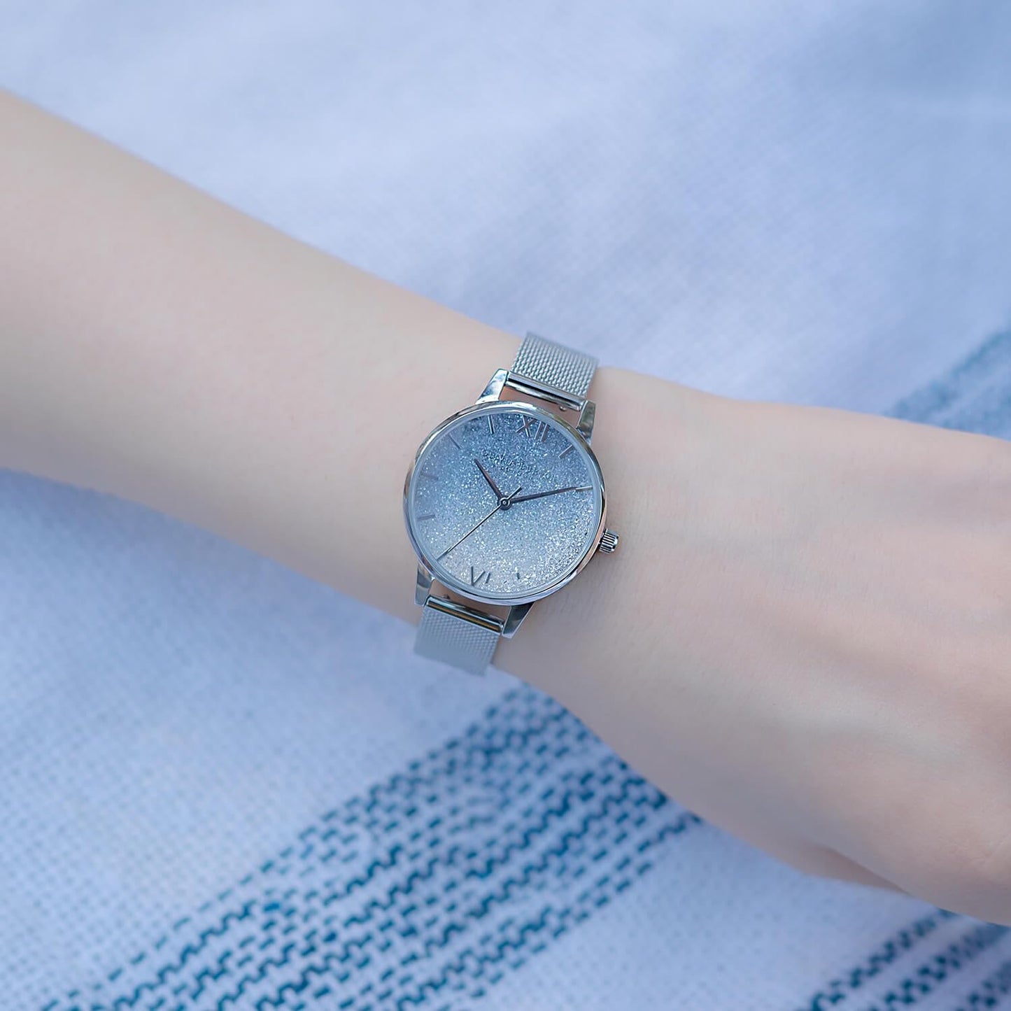 Olivia burton Outrus Analog Blue Dial Women's Watch-OB16US59