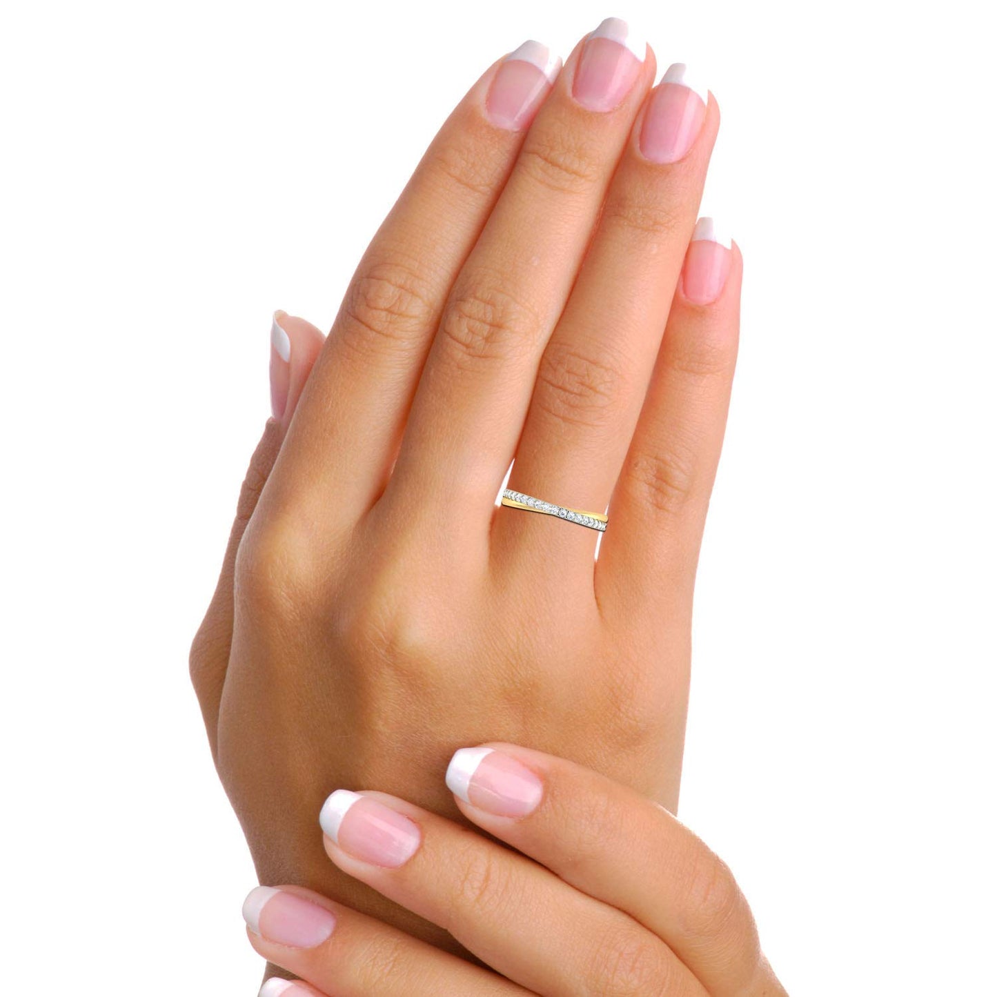 Avsar 18k (750) Yellow Gold and Diamond Ring for Women