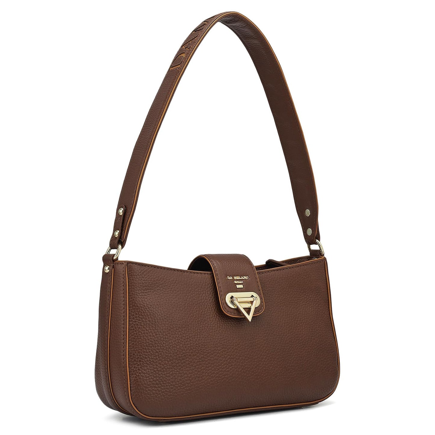 Da Milano Small Leather Shoulder Bag - Brown