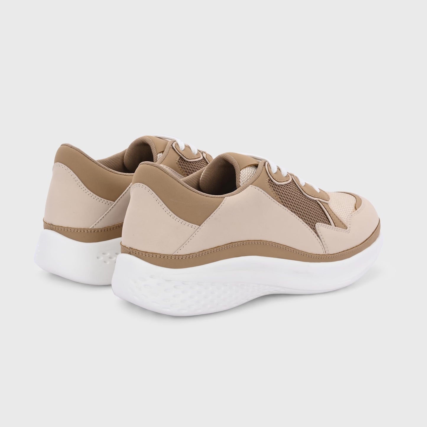 Centrino Women Casual Sneaker | Ultra Soft Cushion | Trendy & Lightweight Design | Low Top Flat Sole | Colorblock Sneakers | White Sneakers Girl Shoes 7622-4