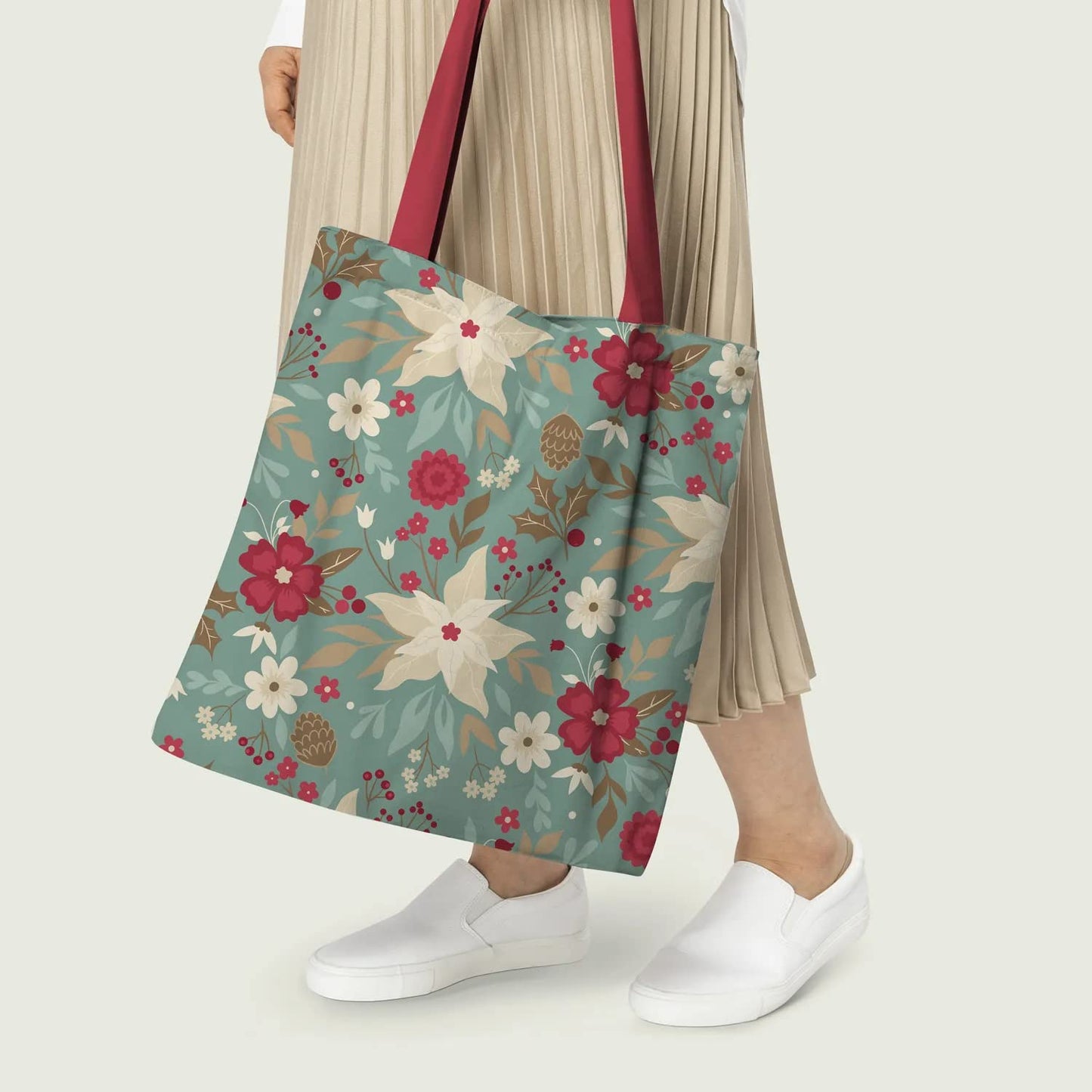 Purple Tree Canvas Tote - 1 Pc, Women's Printed Canvas Tote, Stylish Bags