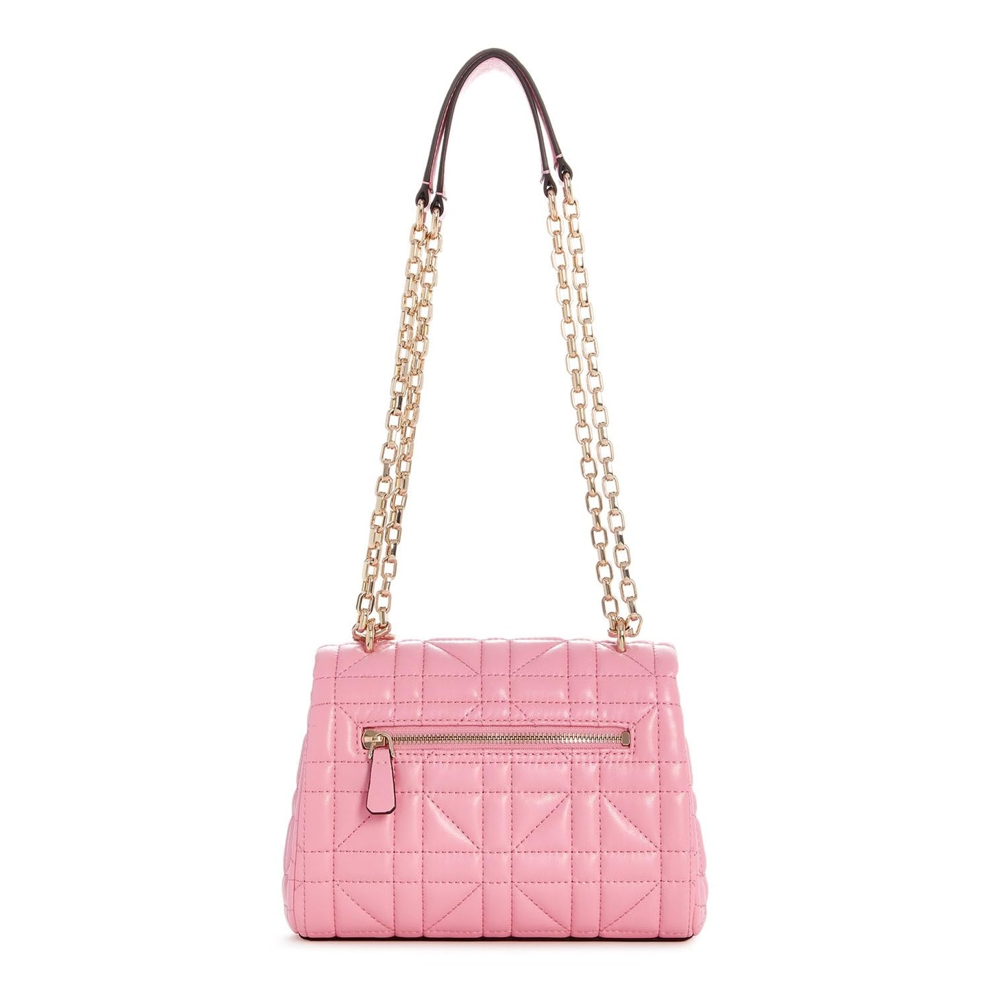 Guess Women's Pink Quilted Crossbody Bag| Ladies Purse Handbags | Gift For Ladies