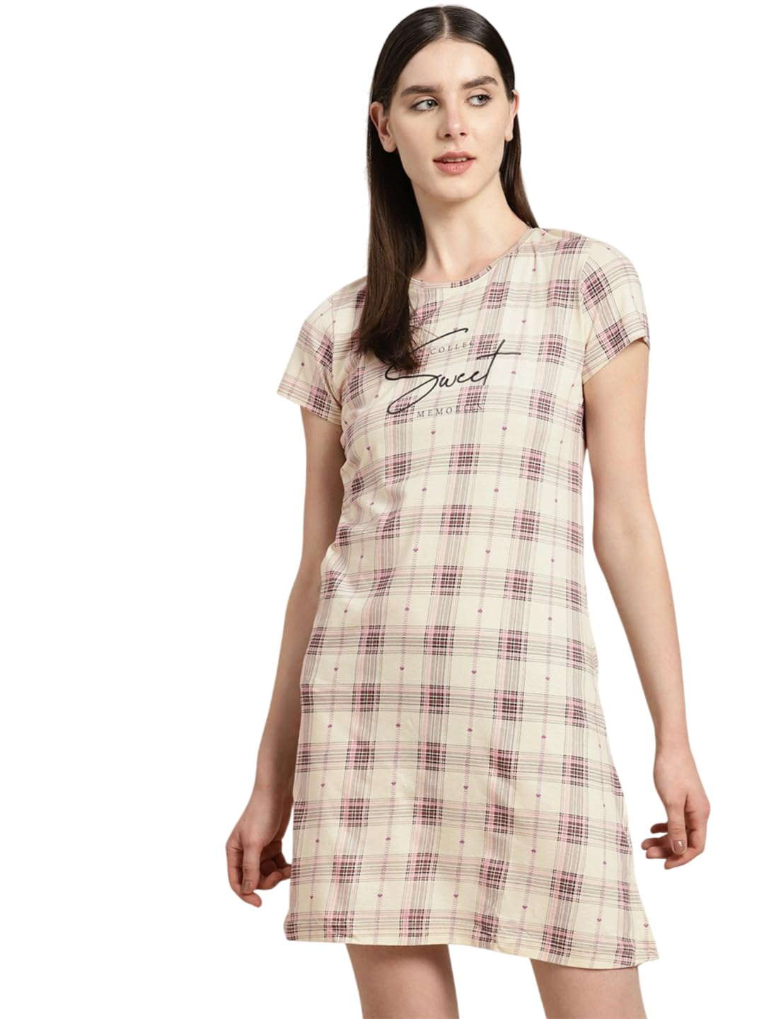 Sweet Dreams Women Printed Night Dress