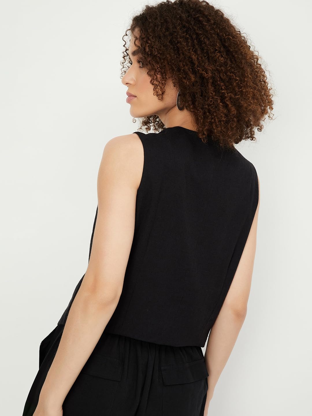 Max Women's A-Line Coat (MG48012_Black