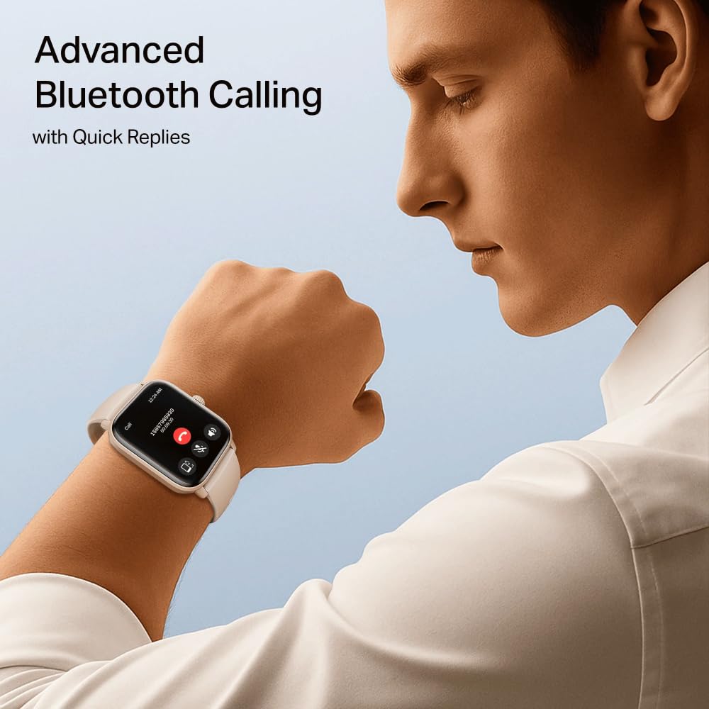 boAt Wave Astra Neo Smartwatch Bluetooth Calling, 1.83” HD Display, Health & Wellness Suite, IP68 Resistance, Functional Crown (Cherry Blossom)