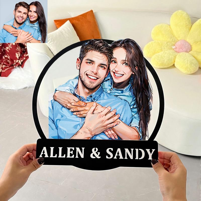 THE GRANDEUR Customised Photo, Personalized Gift, Ideal for Birthday, Anniversary, Wedding, Couples Gifting, His or Her, Message Center (Design 3)