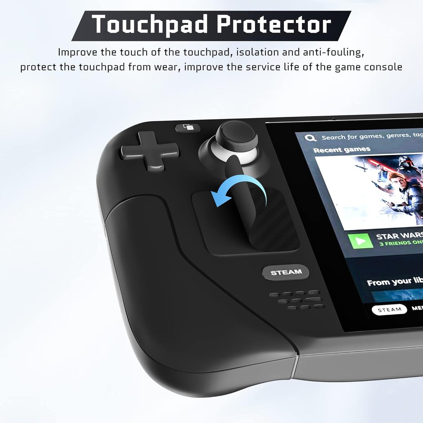 New World Dust Proof Kit for Steam Deck, Protective Accessories for Steam Deck with Protective Sticker, Dust Plugs, Dust Cover, Rocker Caps, Accessories for Steam deck