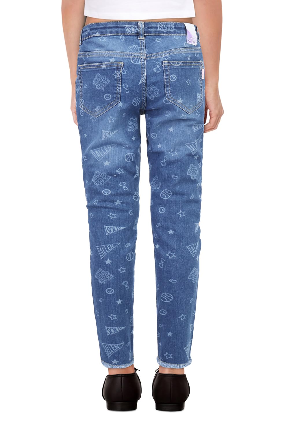 Allen Solly Girl's Skinny Jeans (AGDNESKFH34195_Blue_11-12 Years)