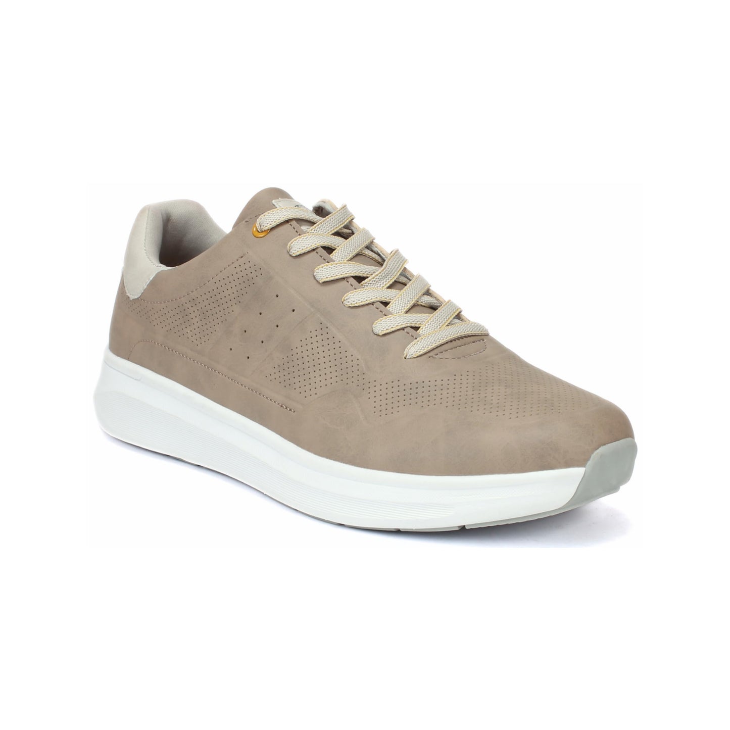 Red Chief Sports Casual Sneakers for Men & Boys | Stylish Lace Up Low Ankle Shoes | Everyday Sneakers | Comfortable Trendy Footwear | Dark Grey-Beige | Size-7 | C6007 026