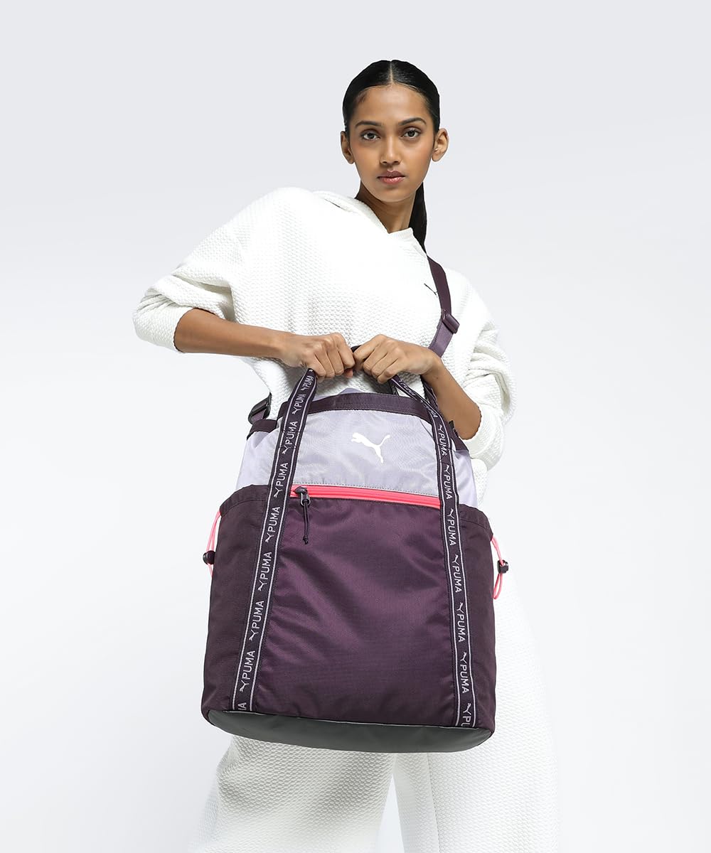 PUMA Womens AT ESS Tote, Midnight Plum (9078102)