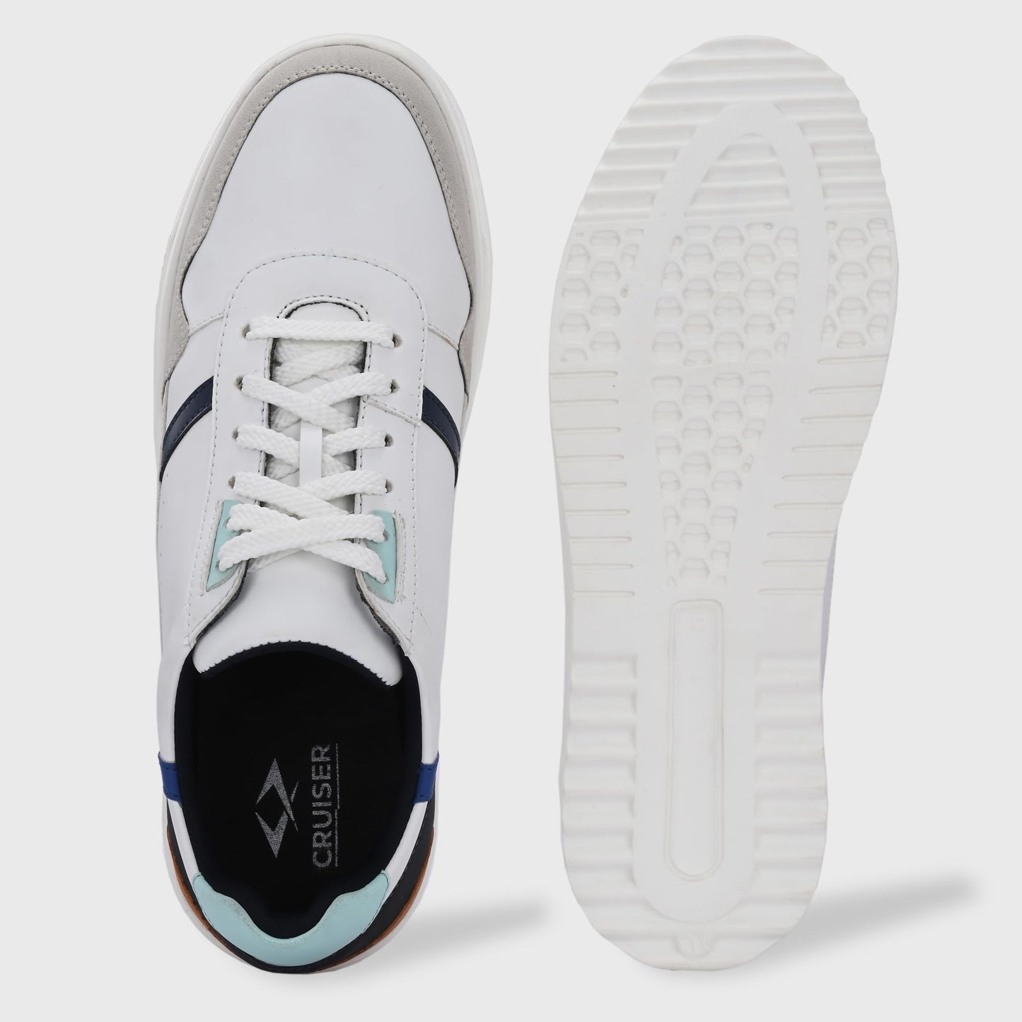 Cruiser Men's Travis White Sneakers_6 UK (2565-6)