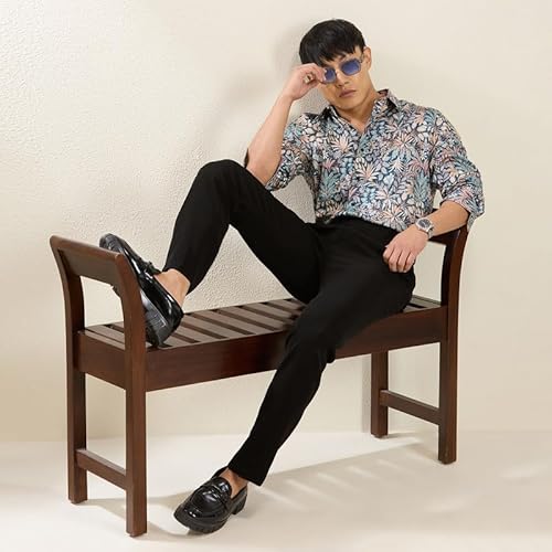 MARK & ALBERT Men's Luxury Giza Cotton Digital Printed Shirt Full Sleeves Shirts for Men