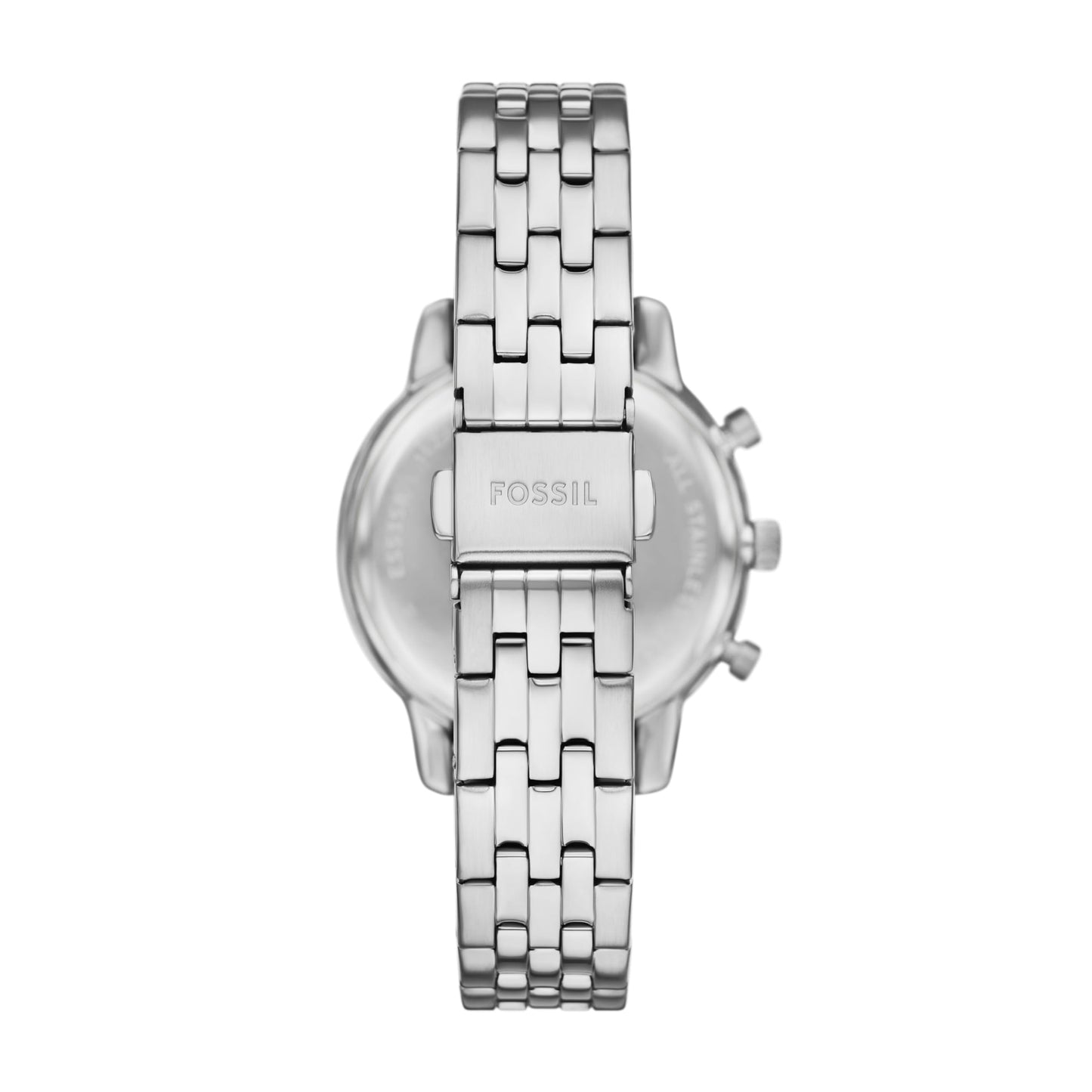 Fossil Stainless Steel Analog White Dial Women's Watch-Es5357, Band Color:Silver
