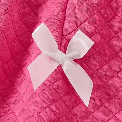Hopscotch Girls Full Sleeves White 2-Pc Bow Applique Skirt Set For Age (5-6 Years)