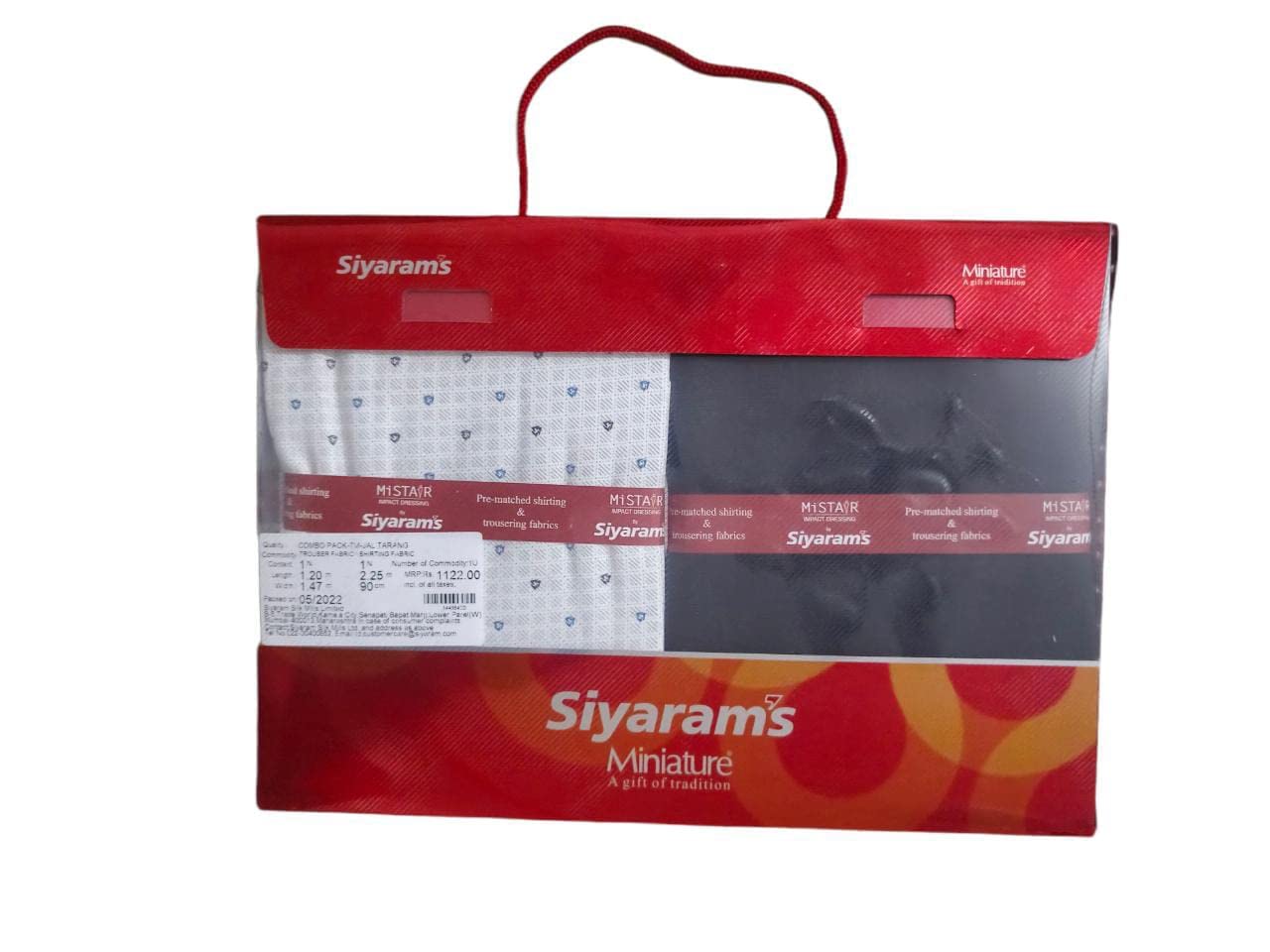 Siyaram's Unstitched Cotton Shirt & Trouser Fabric Printed